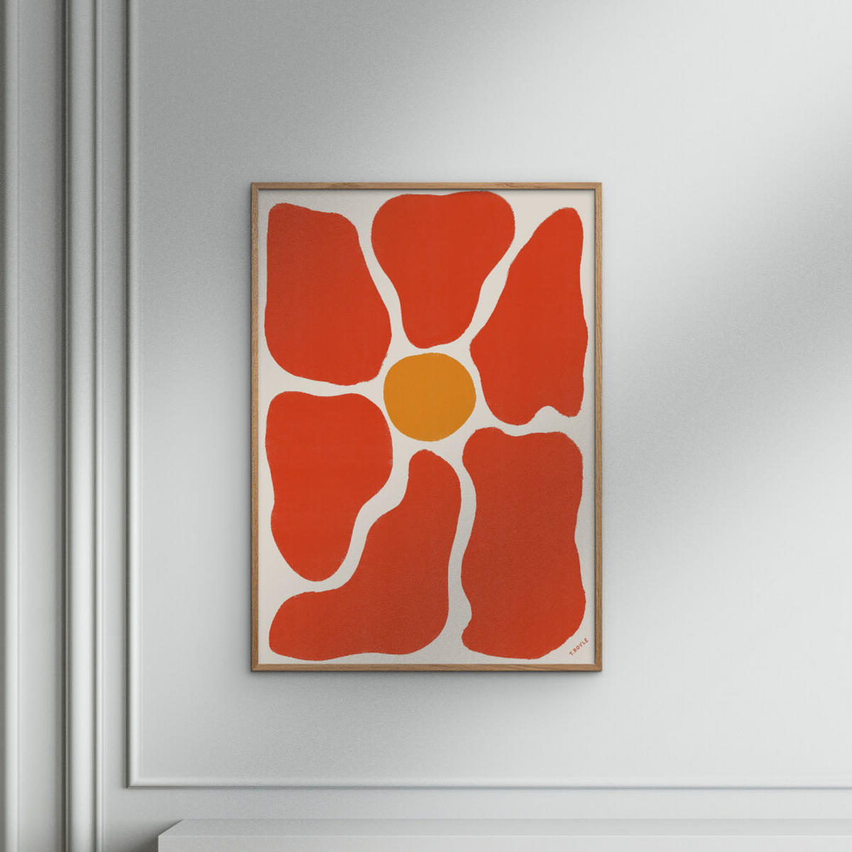 POSTER Tara Royle - Flower - Rot, Papier (70/100/0.1cm) - Poster&Frame