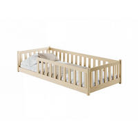 KINDERBETT BELLA Beige 96x198x45 cm - Beige, Holz - FURNLUX