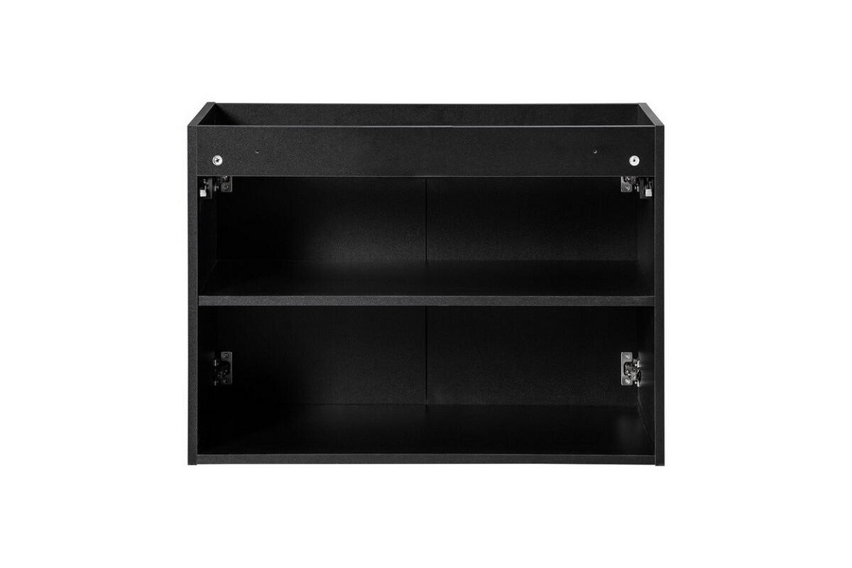 WASCHTISCHUNTERSCHRANK 80 cm 2Teile - Nova Black N BM120 in Schwarz/ Evoke Eiche - Schwarz/Eiche Artisan, Holz (80/57/40cm)