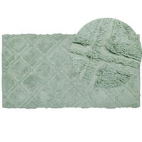 KURZFLOR-TEPPICH Hatay 150/80 cm - Grün, Textil (80/150cm) - Beliani