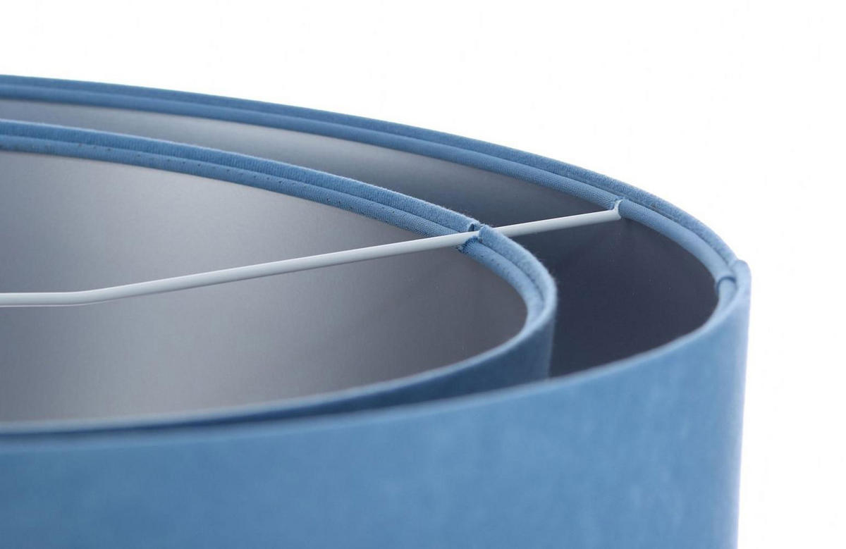 HÄNGELEUCHTE Blau 50/23 cm - Silberfarben, Kunststoff (50/1.3/23cm) - ONZENO