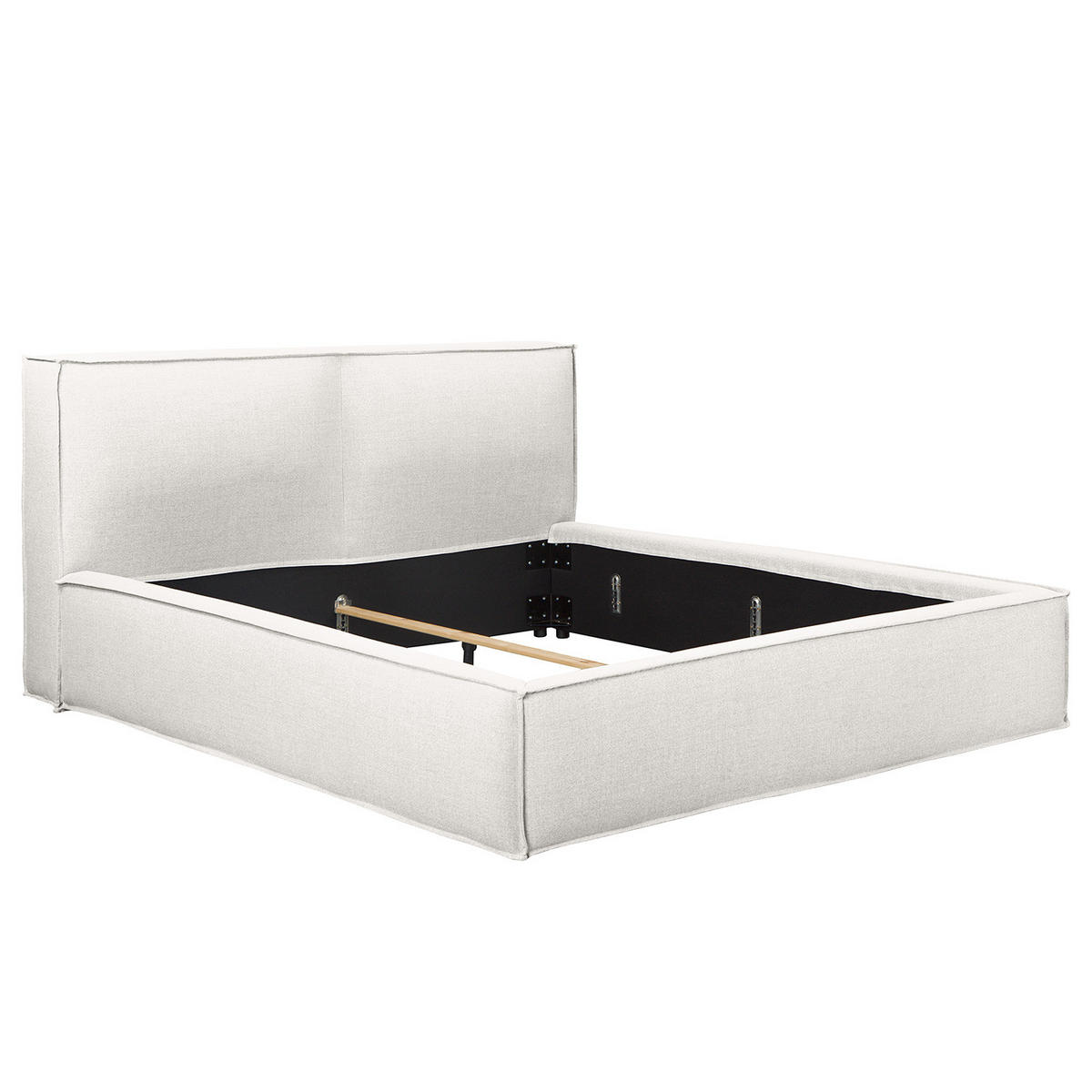 POLSTERBETT - Weiß, Textil (160/200cm) - home24