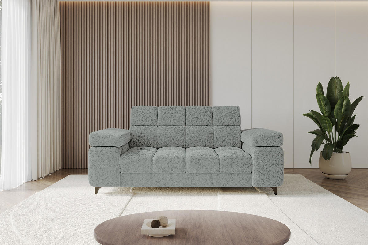SOFA 2-Sitzer LORD-S1 194x97x90 cm Grün Chenille - Mintgrün, Holzwerkstoff/Textil (194/90/97cm) - ALTDECOR
