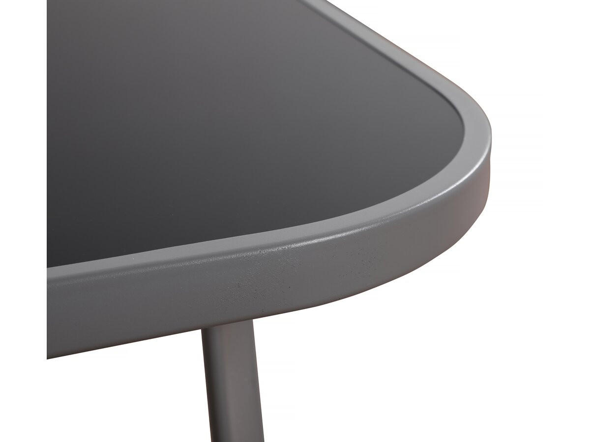 GARTENTISCH cordoba Schwarzes Glas - Dunkelgrau, Glas (180/90/72cm) - Habitat Garten