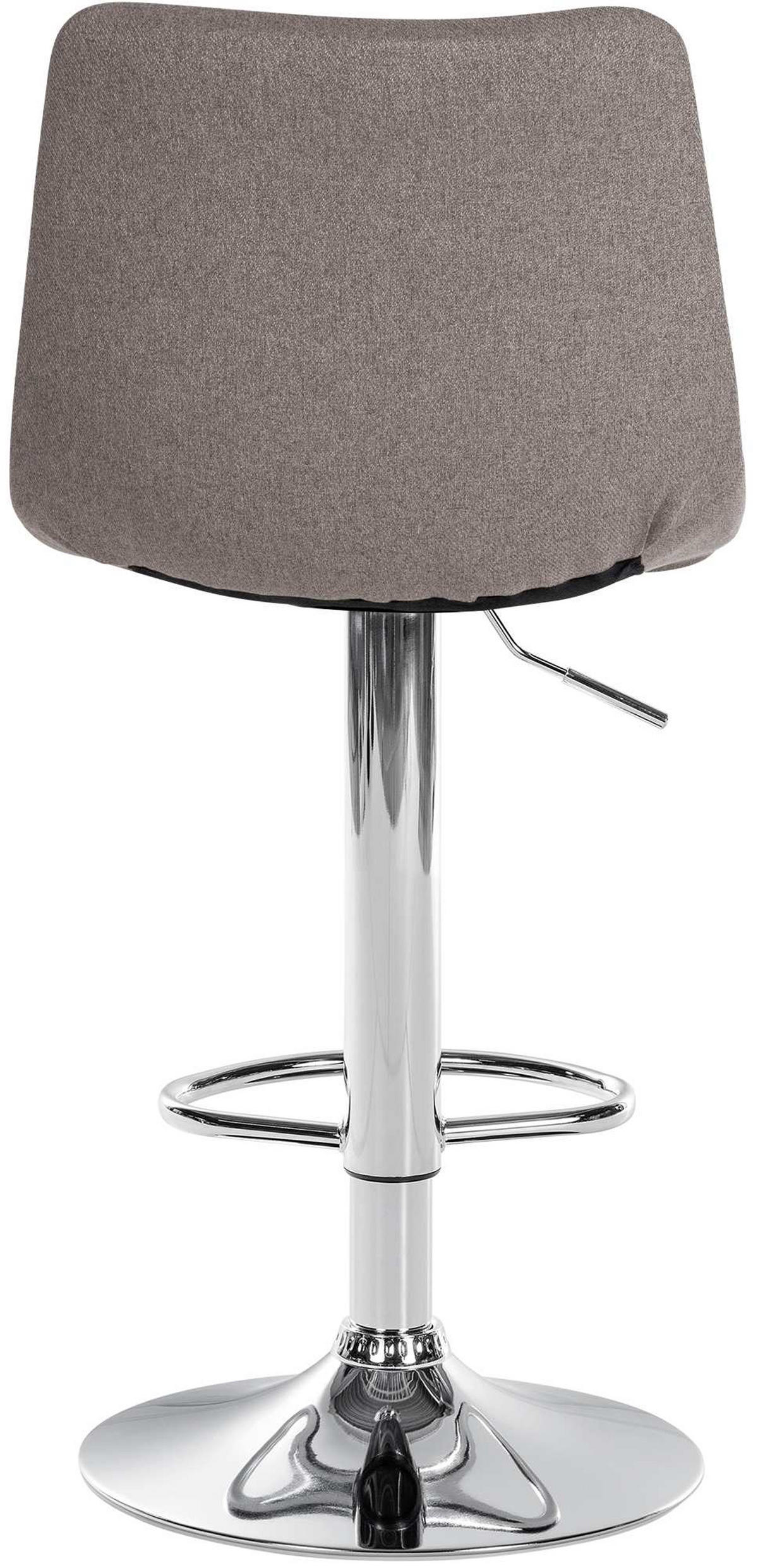 BARHOCKER James Stoff chrom grau - Chromfarben/Grau, Textil/Metall (43/108.5/46.5cm) - TPFLiving