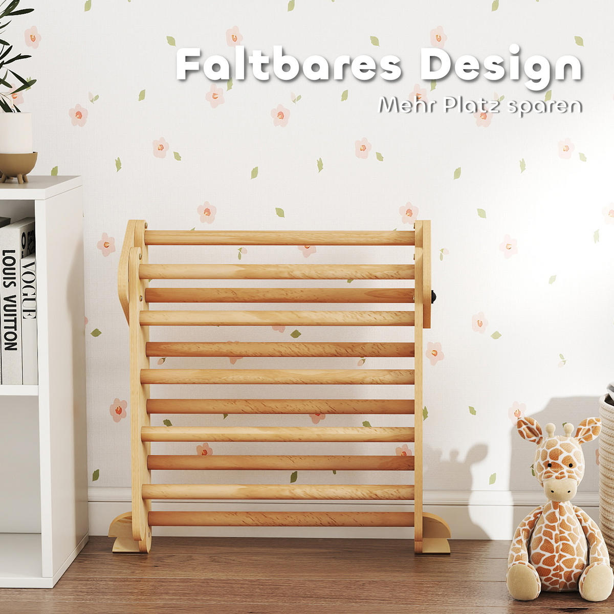 KLETTERGERÜST 7-in-1 DE-09861 Holz - Naturfarben, Holz (70/59/188cm) - ComfortXL