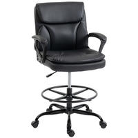 DREHSTUHL DE-11870 höhenverstellbar mit Fußstütze Schwarz - Schwarz, Metall (61/108/61cm) - ComfortXL