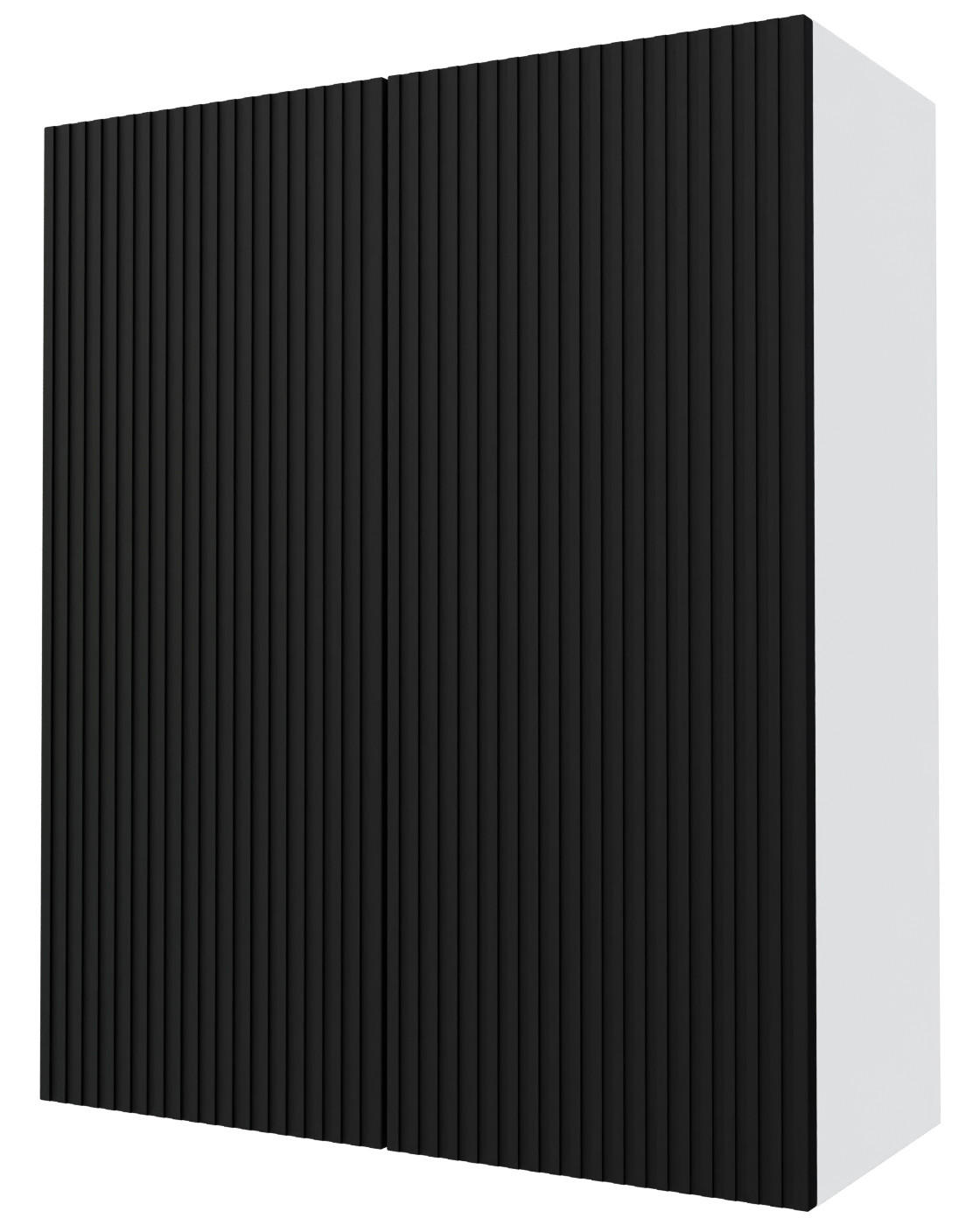 Feldmann-Wohnen Küchenhängeschrank Schwarz, Weiß 80x96x32.5 cm