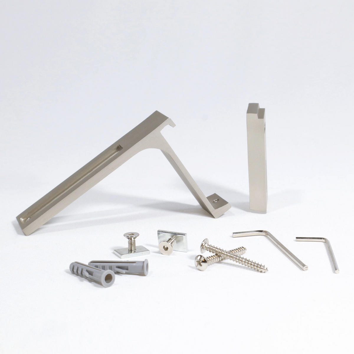 GARDINENSCHIENE 2-lauf Loft - Silberfarben, Metall (270cm) - Deco-Raum