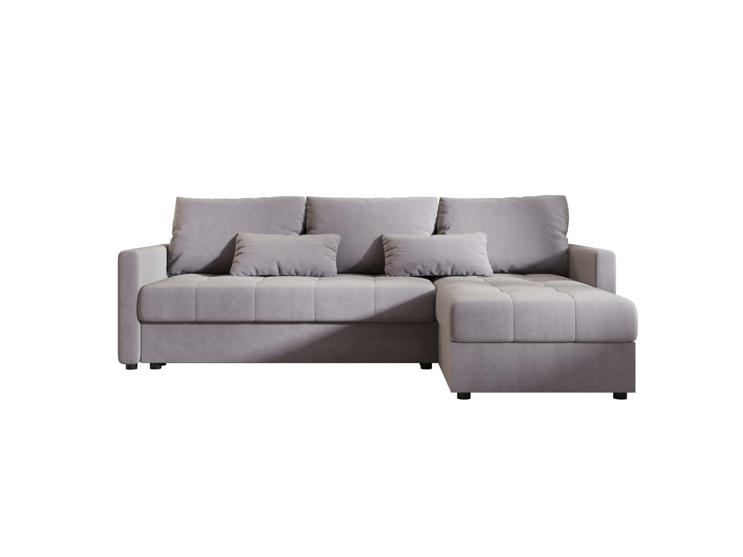 ECKSOFA MOS L BIS Itaka 50 Rechts mit Schlaffunktion - Grau, Textil (220/143cm) - Bedante