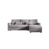 ECKSOFA MOS L BIS Itaka 50 Rechts mit Schlaffunktion - Grau, Textil (220/143cm) - Bedante