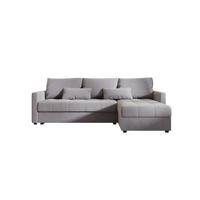 ECKSOFA MOS L BIS Itaka 50 Rechts mit Schlaffunktion - Grau, Textil (220/143cm) - Bedante