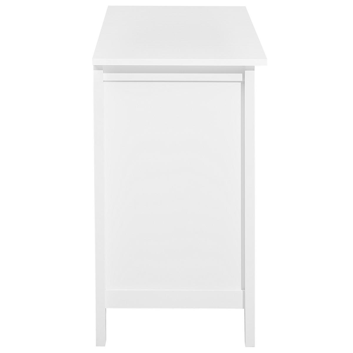 KOMMODE 3 Schubladen weiß Torrance - Weiß, Holzwerkstoff (96/80/45cm) - Beliani