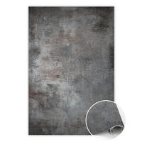 VINYL TEPPICH 150x225 cm Verrostetes Blech - Anthrazit, Kunststoff (150/225cm) - TULUP