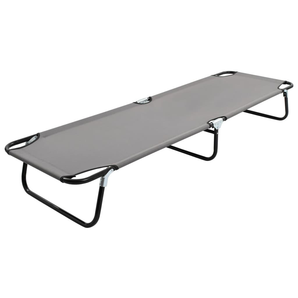 KLAPPLIEGE Grau Stahl - Grau, Metall (58/28/190cm) - furnicato