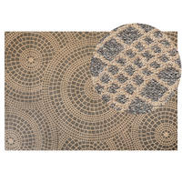 TEPPICH geflochten Ariba 300/200 cm - Grau, Naturmaterialen (200/300cm) - Beliani
