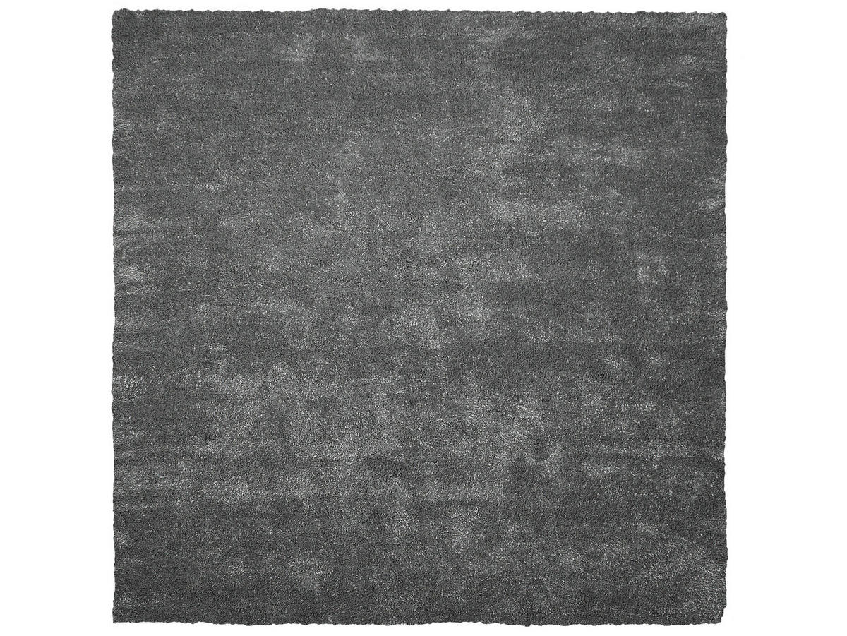 SHAGGY-TEPPICH Demre 200/200 cm - Grau, Kunststoff (200/200cm) - Beliani