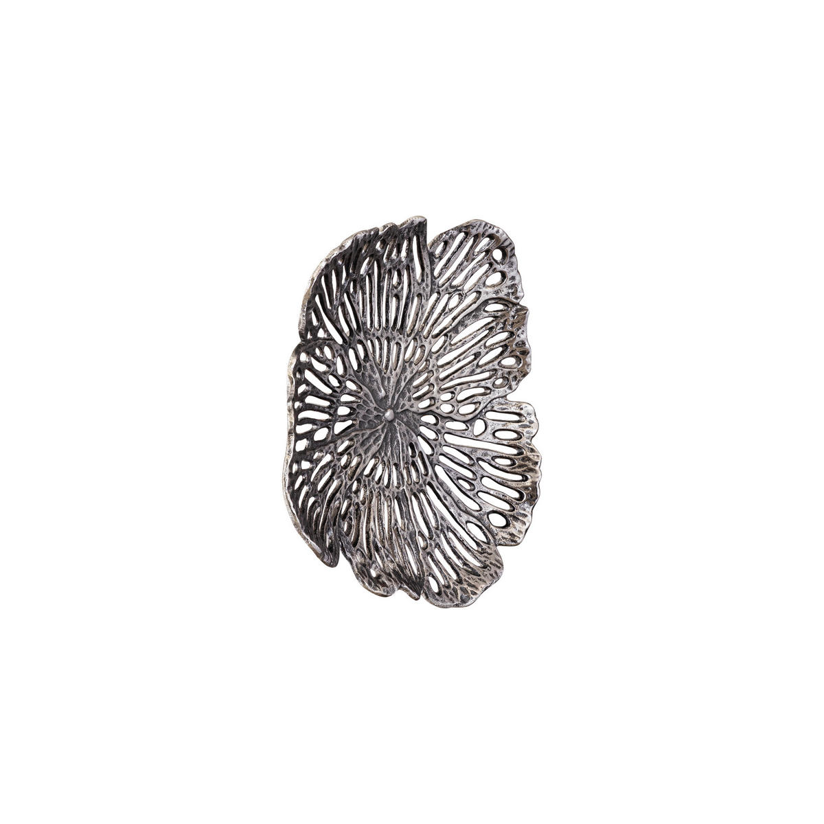 WANDPANEEL Ryhann Silber 31/30/6cm - Silberfarben, Metall (30/6/31cm) - PTMD Collection