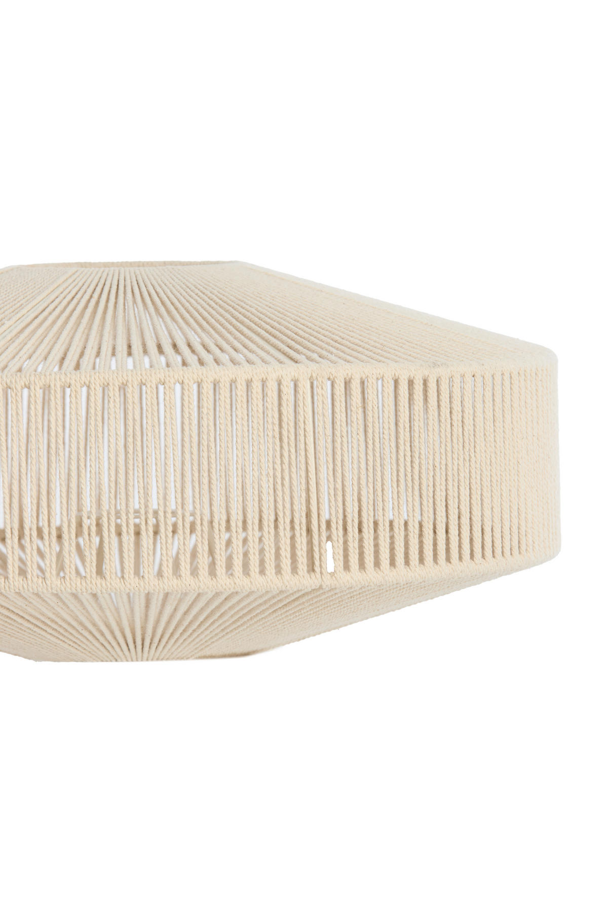 LAMPENSCHIRM Biljana Weiß Ø43/20 cm - Weiß, Textil (43/43/20cm) - Light & Living