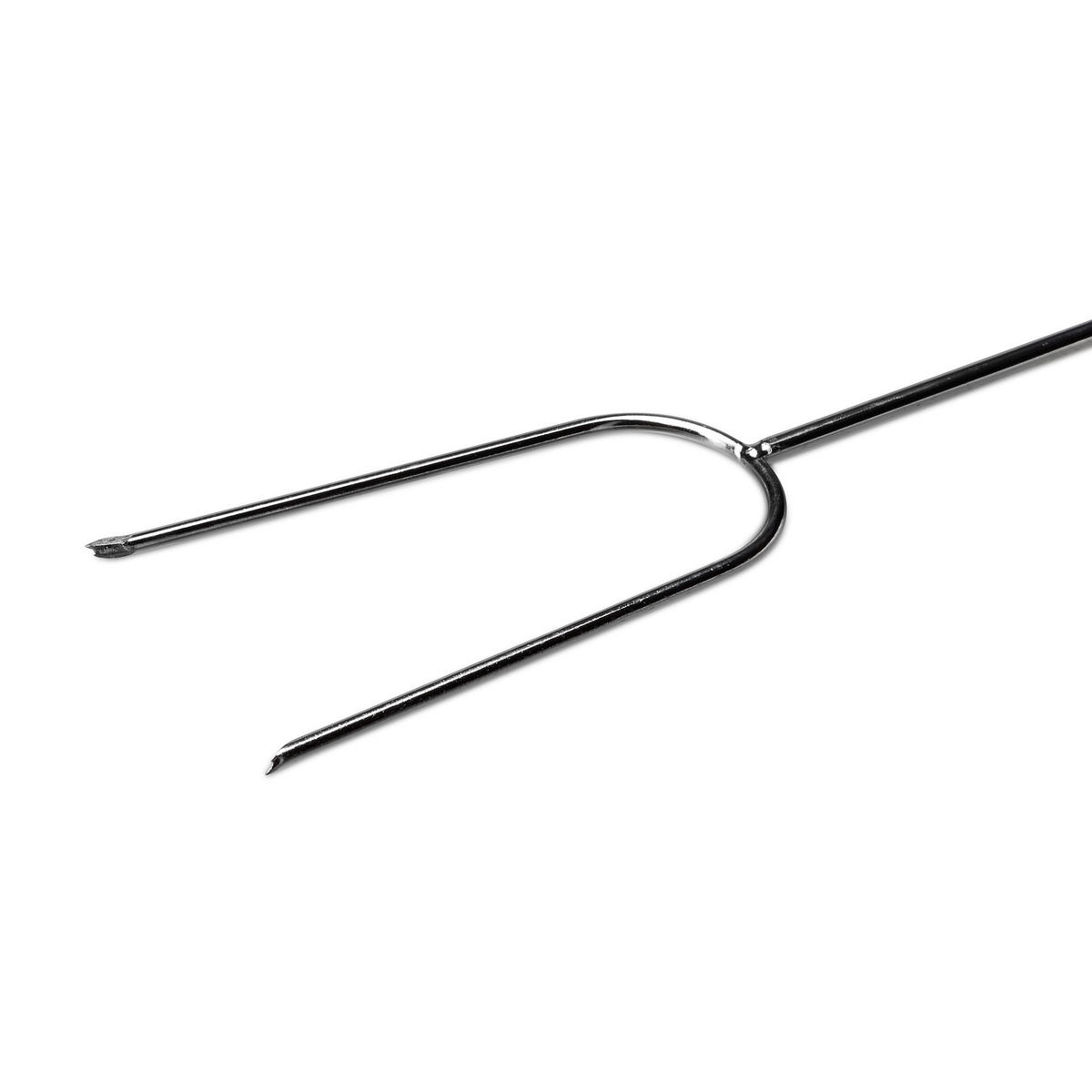 6XGRILLSPIESSE - Silberfarben, Holz/Metall (5cm) - Relaxdays