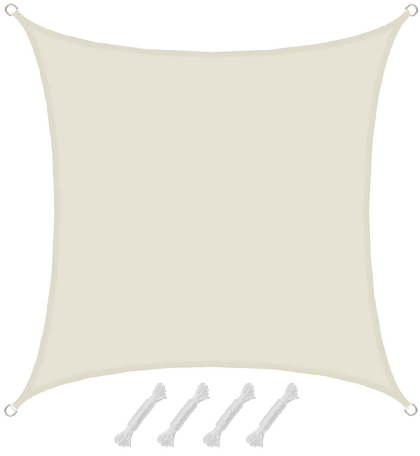 SONNENSEGEL Wasserdicht 200 cm Beige - Beige, Kunststoff (200/200cm) - Amanka