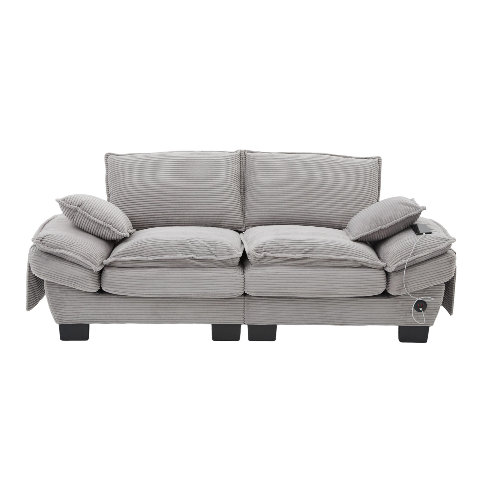 Meubliv Sofa Hellgrau 73x84x190 cm