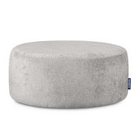 SITZHOCKER RAGGI mit 360° Drehfunktion, Aschgrau - Hellgrau/Grau, Textil (80/36/80cm) - KONSIMO®