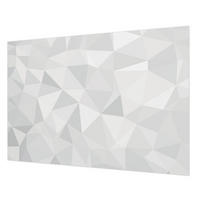FOTOTAPETE 312x219 cm - Dreieckiges Mosaik - Weiß, Textil (312/219cm) - Wallfluent