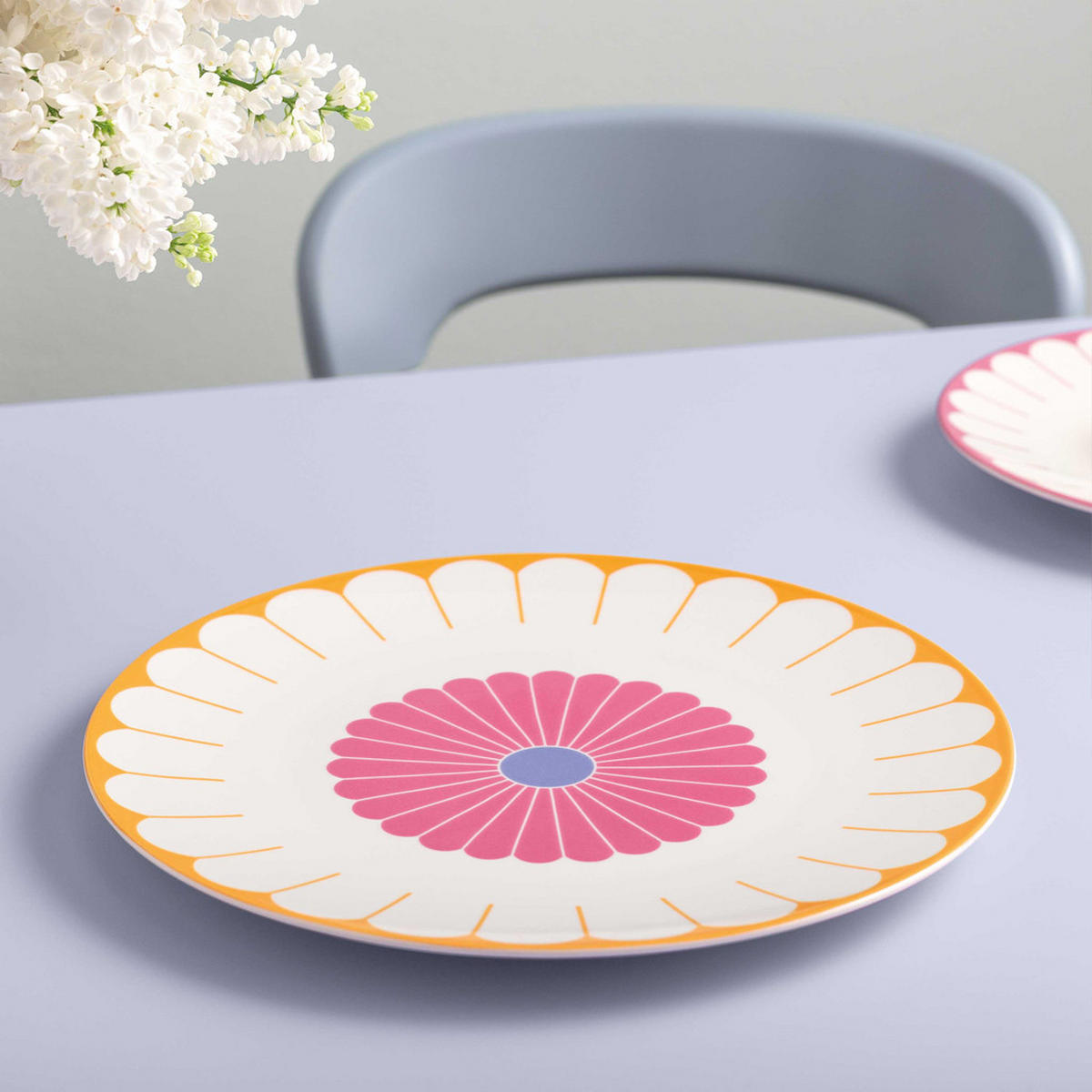 SERVIERPLATTEN Fleur Couleur bunt ø 31,8 cm 6er Set - Multicolor, Keramik (31.8/2.4/31.8cm) - Villeroy & Boch