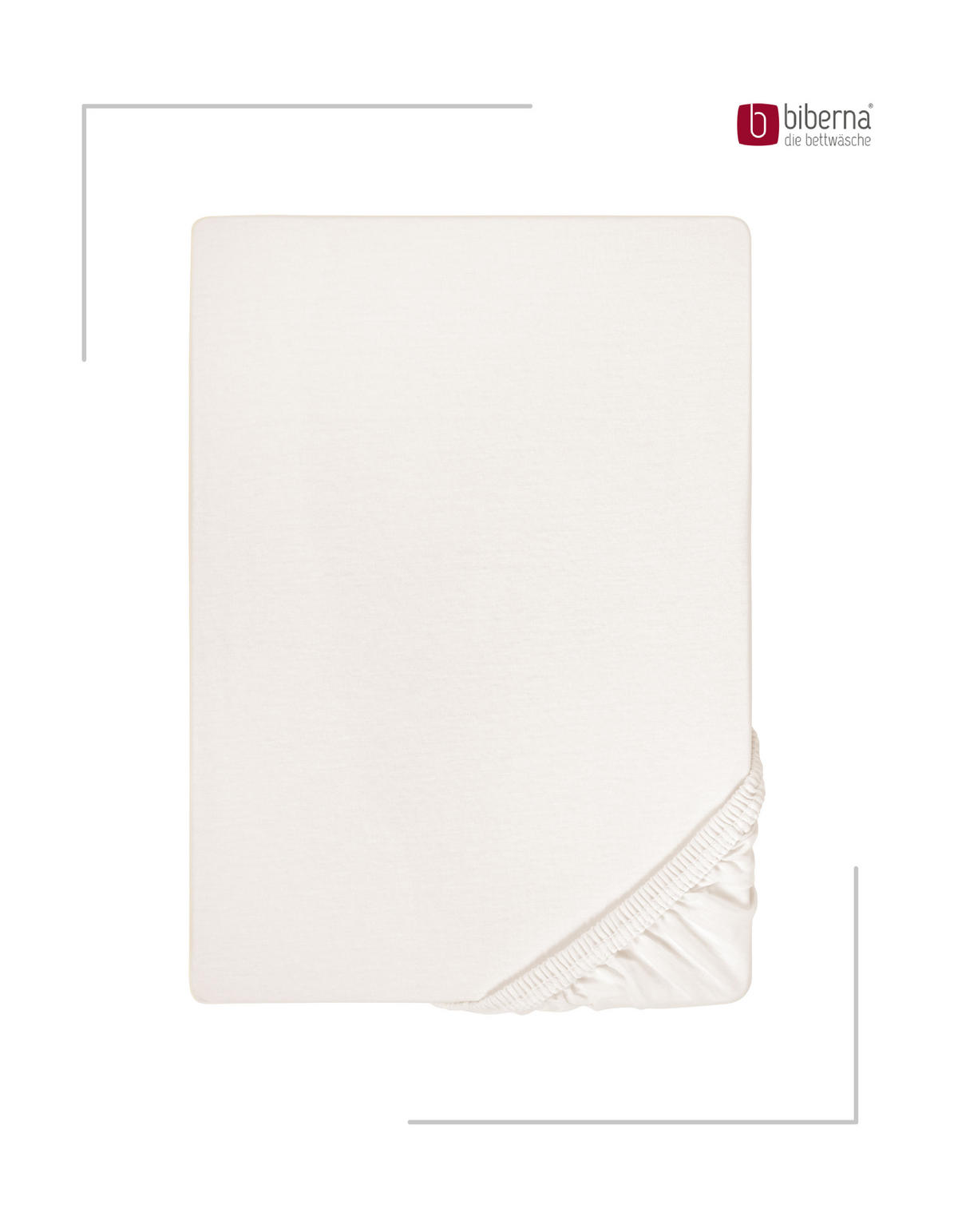 SPANNBETTTUCH Premium Jersey natur, 60x120 cm - 70x140 cm - Naturfarben, Textil (70/140cm) - biberna