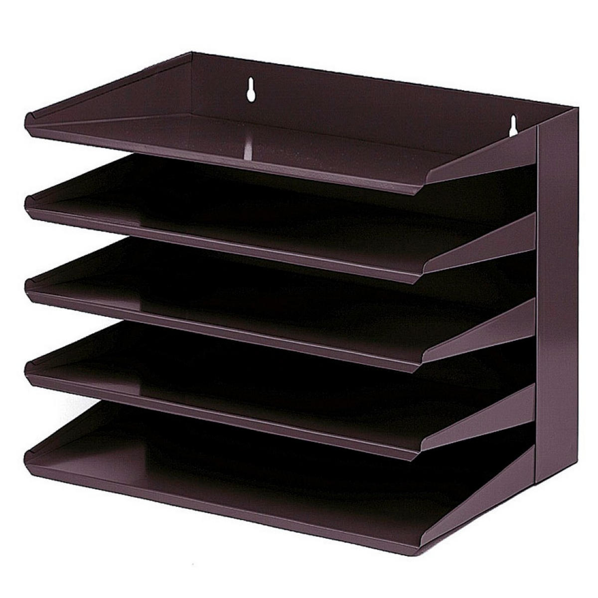 REGAL Aus Metall Mit 5 Fächern 30x38x25 cm Bis DIN A4-Format Schwarz - Schwarz, Metall (38/30/25cm) - PROREGAL