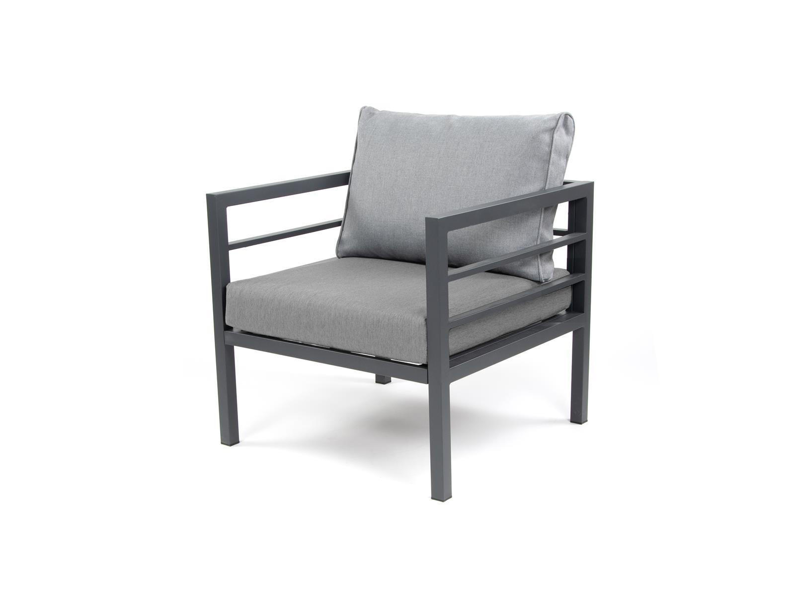 GARTENSESSEL San Menaio Grau Aluminium - Grau, Kunststoff (67/87/71.5cm) - Green Spirit