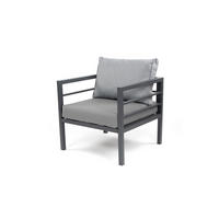 GARTENSESSEL San Menaio Grau Aluminium - Grau, Kunststoff (67/87cm) - Green Spirit