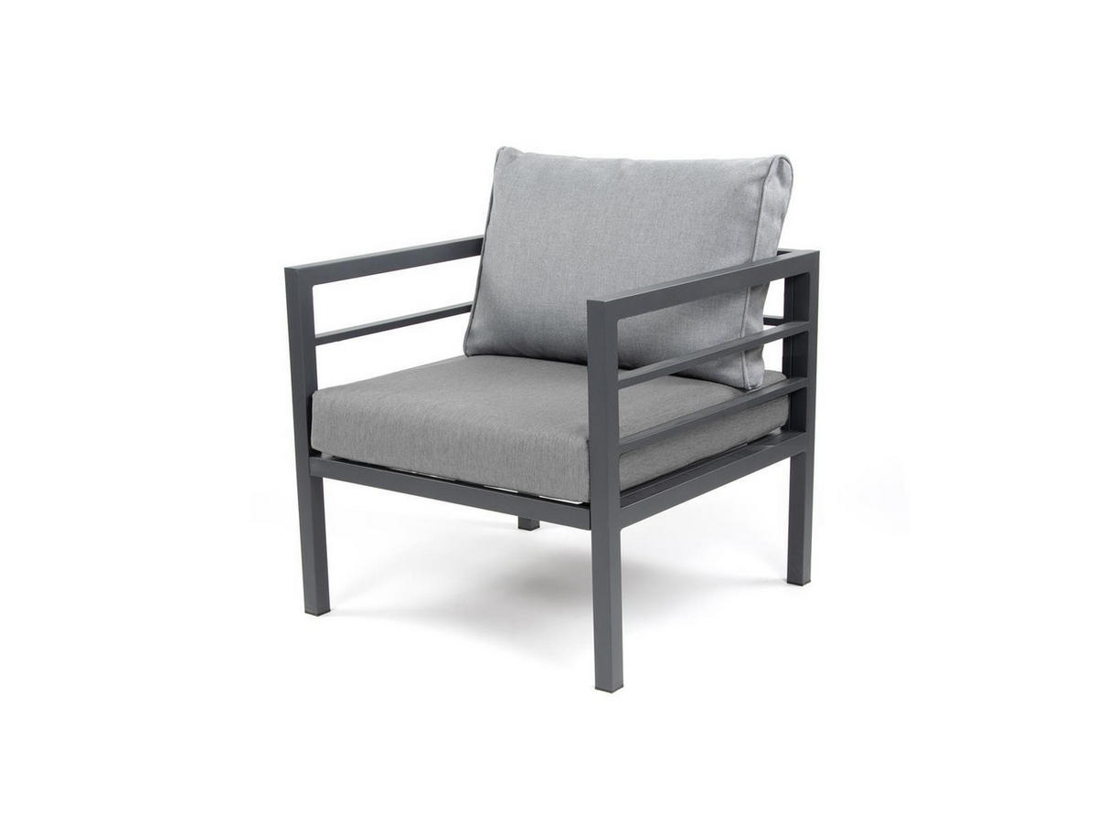GARTENSESSEL San Menaio Grau Aluminium - Grau, Kunststoff (67/87cm) - Green Spirit