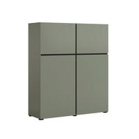 SIDEBOARD Lilia Grün - Grün, Holzwerkstoff (119/139/40cm) - Petits-meubles