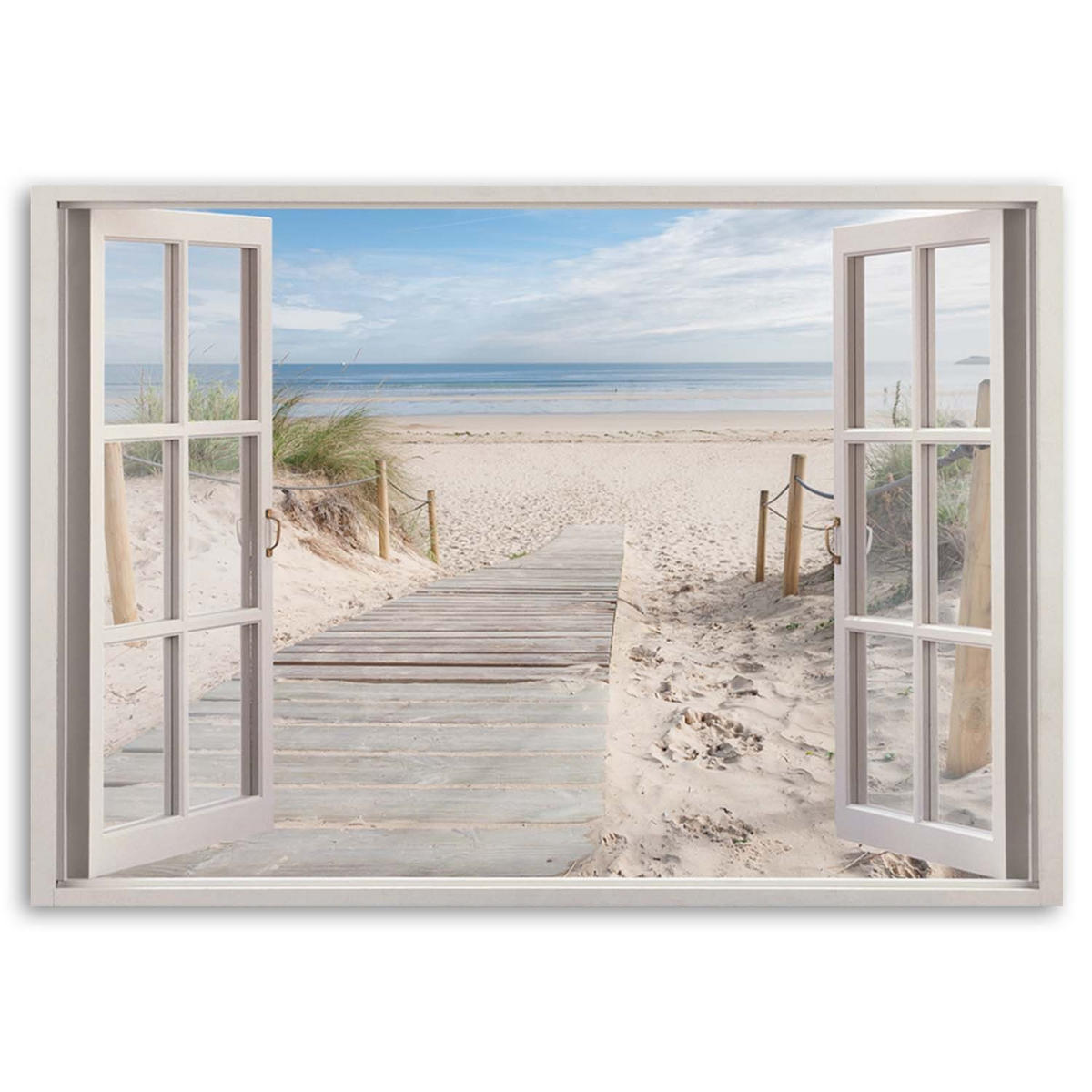 KUNSTDRUCK Beige 90/60 cm - Beige, Textil (90/60cm) - KUNSTLOFT