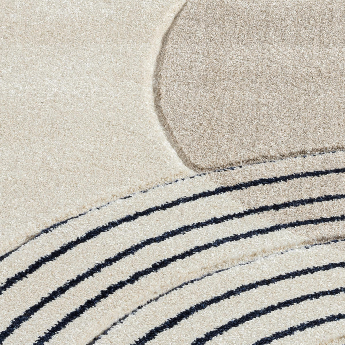 KURZFLOR-TEPPICH Bonito 7157 Beige 200x290 cm - Beige, Textil (200/290cm) - carpet city