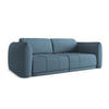 3-SITZER SOFA Chenille Stoff Blau - Blau/Blaugrau, Kunststoff/Textil (210/74/105cm) - Makamii