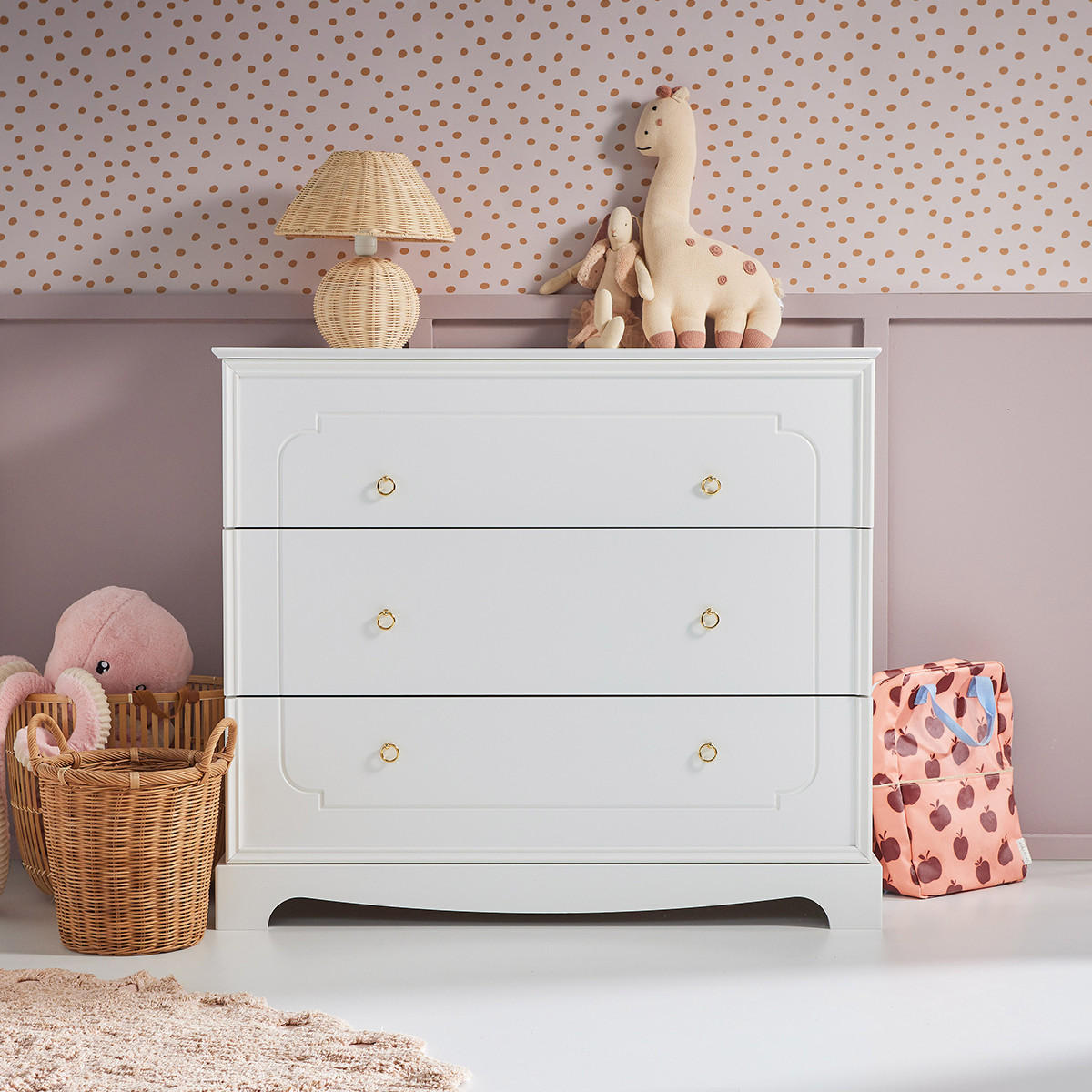 KINDERKOMMODE Royal Weiß - Weiß, Holzwerkstoff (103/90/50cm) - Petits-meubles