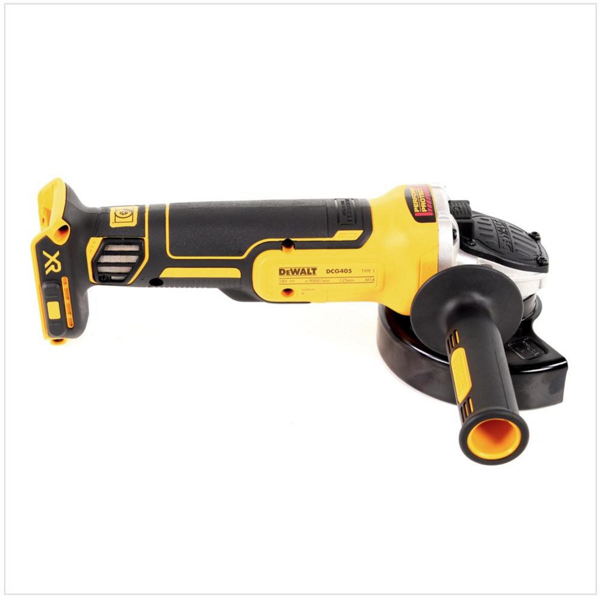 DEWALT DCG 405 NT Akku Winkelschleifer 18V 125mm Brushless Solo im TSTAK - ohne Akku, ohne Ladegerät - Multicolor, Kunststoff (45/36/16cm) - DeWalt