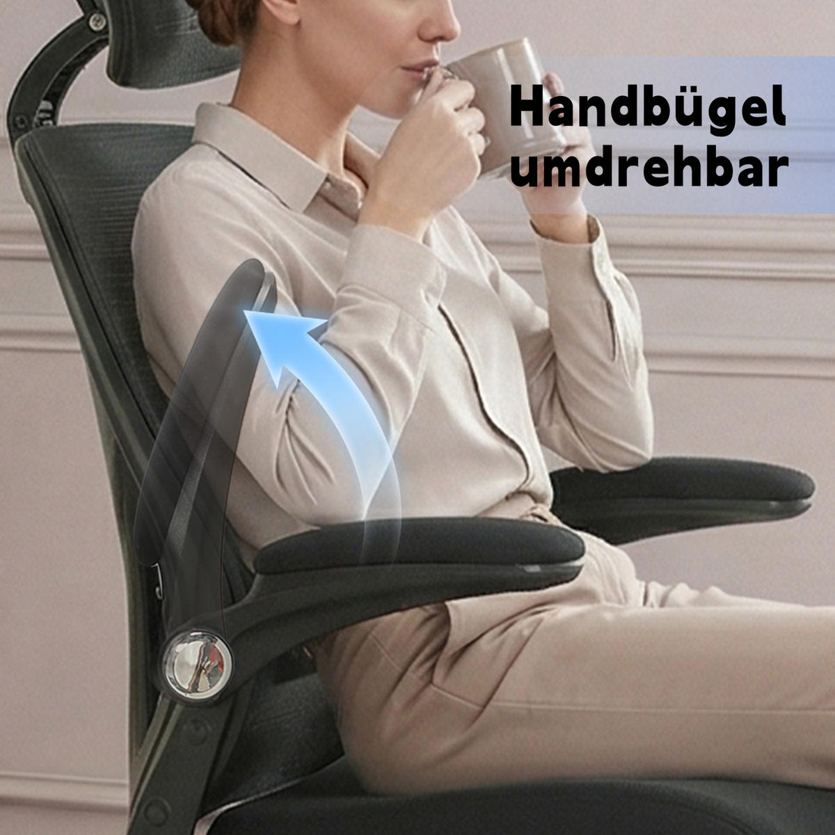 DREHSTUHL 67/67/129 cm schwarz aus Schaumstoff mit 3D-Kopfstütze und Klappfunktion - Schwarz, Kunststoff (62/129/48.5cm) - OKWISH
