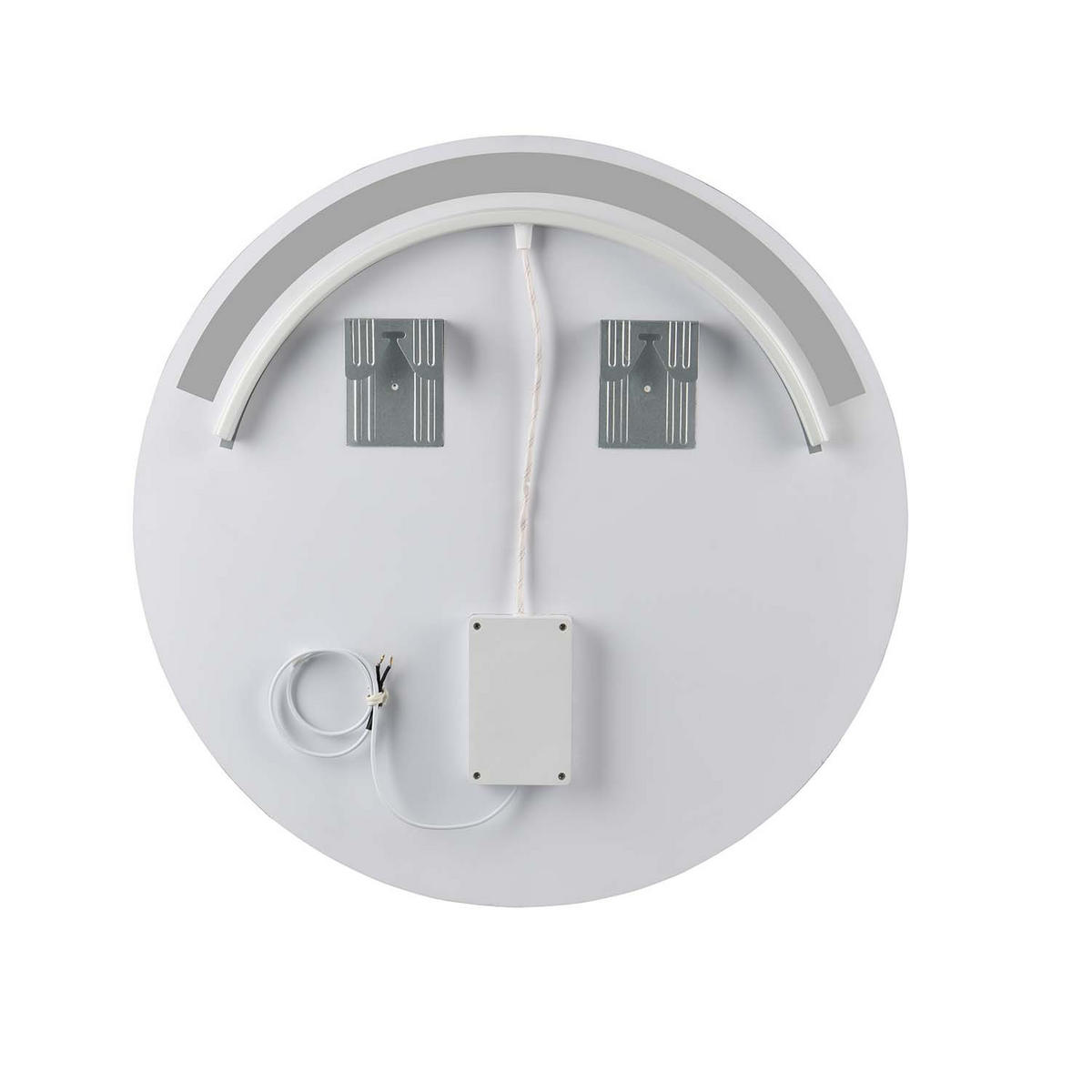 LED-SPIEGEL Agatha rund - Ø 60cm - Silberfarben, Glas (60/60/4cm) - Niermann