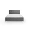 POLSTERBETT Zart 160x200 cm mit Bettkasten und Gasdruckfedern – Grau, modernes Design - Grau, Textil (160/200cm)