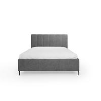 POLSTERBETT Zart 160x200 cm mit Bettkasten und Gasdruckfedern – Grau, modernes Design - Grau, Textil (160/200cm)