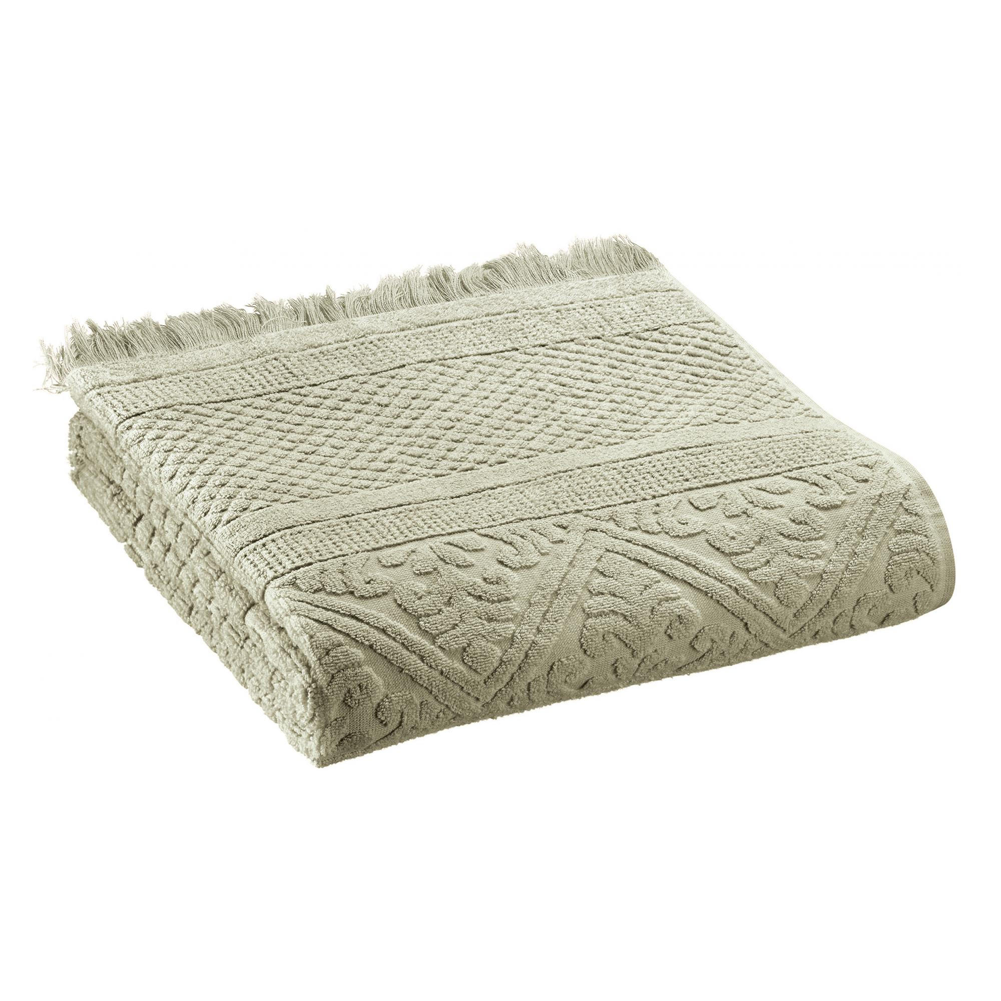 DUSCHHANDTUCH Zoe tindgrün 70 x 140 cm - Grün, Textil (70/140cm) - Vivaraise