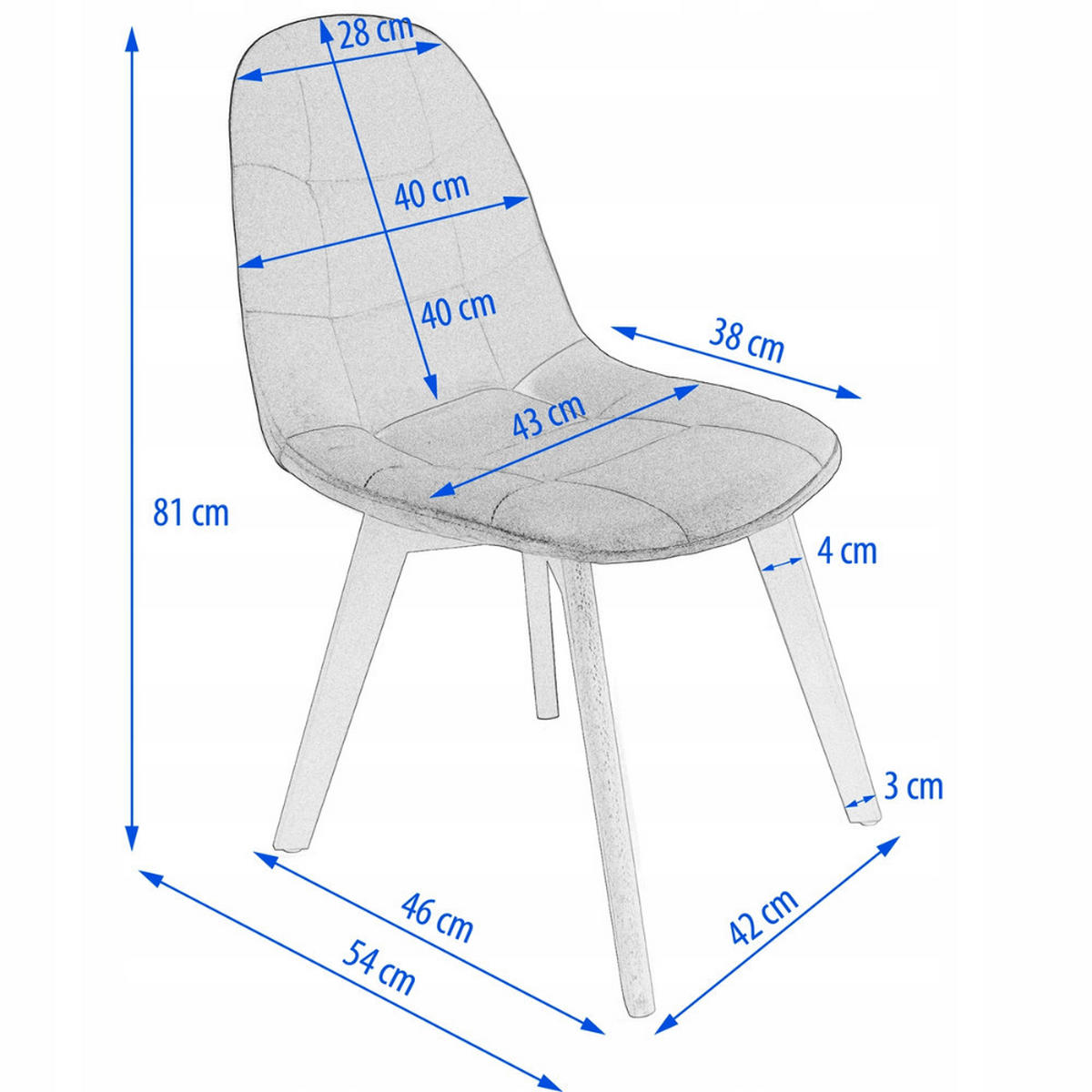 STUHL Colin - grün - Smaragdgrün/Buchefarben, Holz/Kunststoff (43/81/54cm) - JuMi