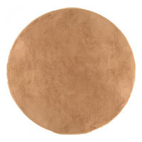 TEPPICH Eddy camelfarben durchmesser 160 cm - Hellbraun, Textil (160/160cm) - Vivaraise