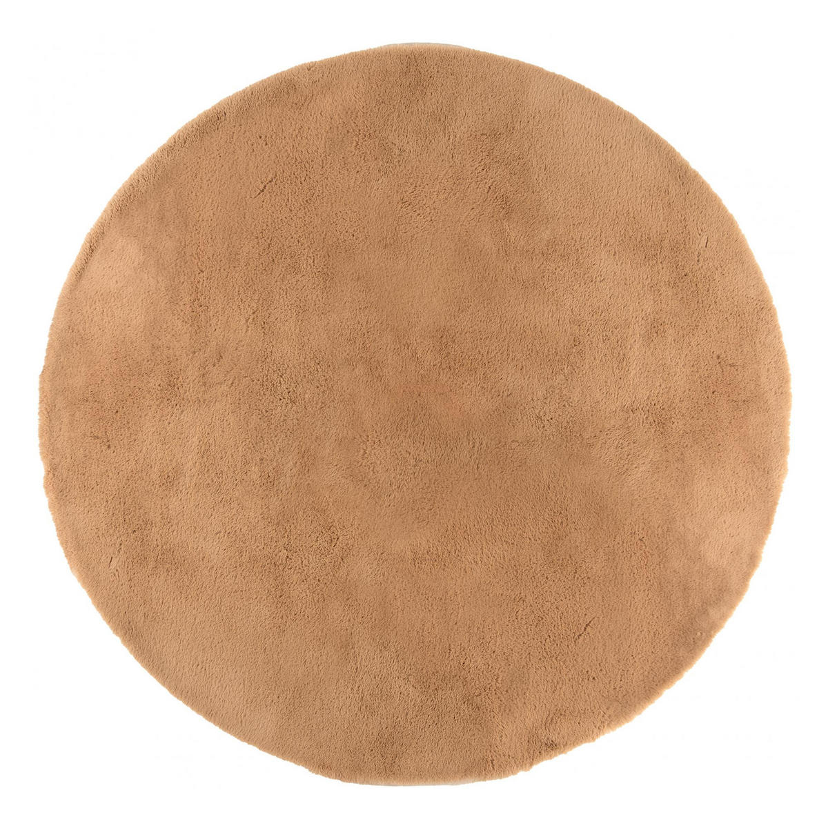 TEPPICH Eddy camelfarben durchmesser 160 cm - Hellbraun, Textil (160/160cm) - Vivaraise