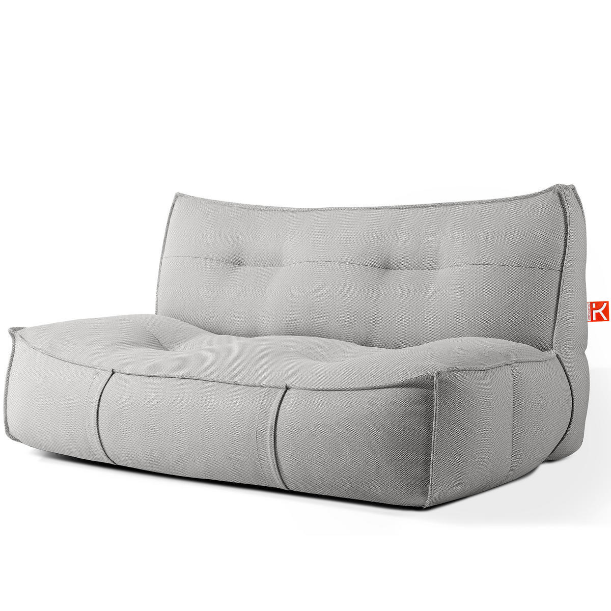 GARTENSOFA LOVIA Lounge, Dunkelgrau/Weiß - Dunkelgrau, Textil (177/82/106cm) - KONSIMO®
