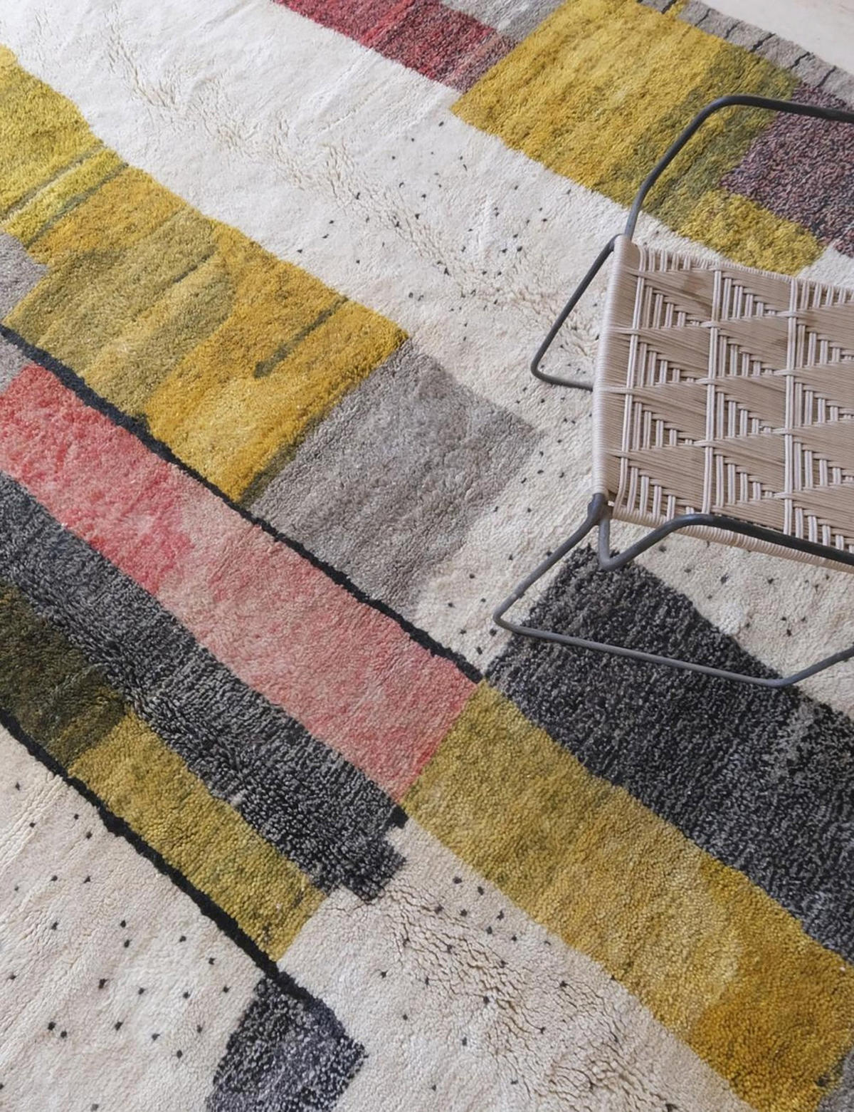 BERBERTEPPICH aus Marokko aus reiner Wolle 200x 300 cm - Multicolor, Naturmaterialien (200/300cm) - AFK Living